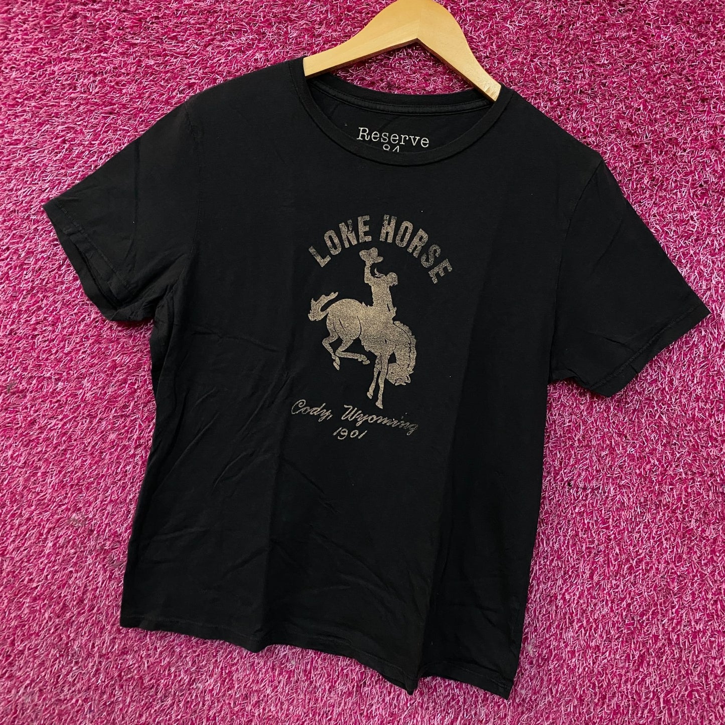 Reserve Lone Horse Cody Wyoming 1901 Graphic T-Shirt 2XL