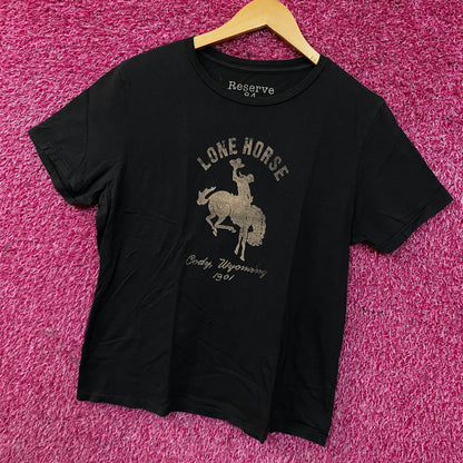 Reserve Lone Horse Cody Wyoming 1901 Graphic T-Shirt 2XL