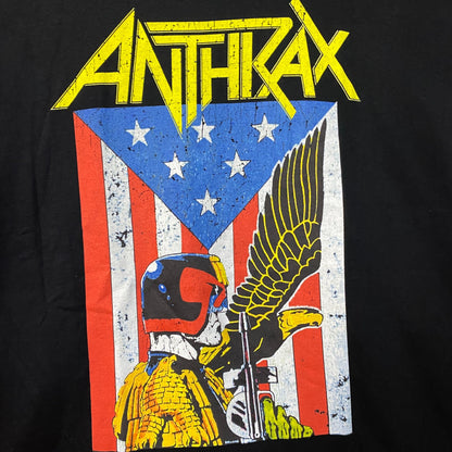 Anthrax Eagle Black Thrash Metal Band T-Shirt XL