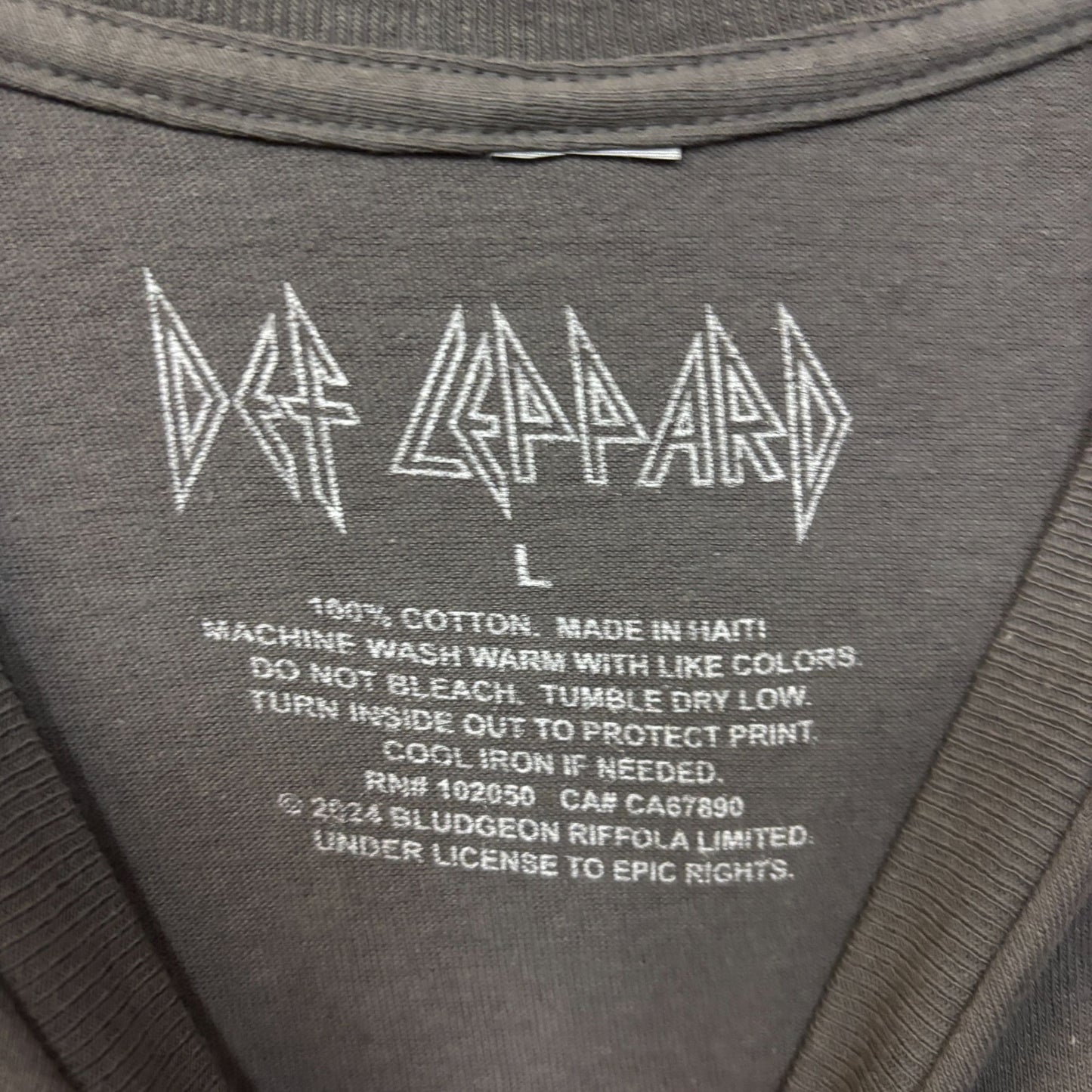 Def Leppard Angel Rock Tshirt size large