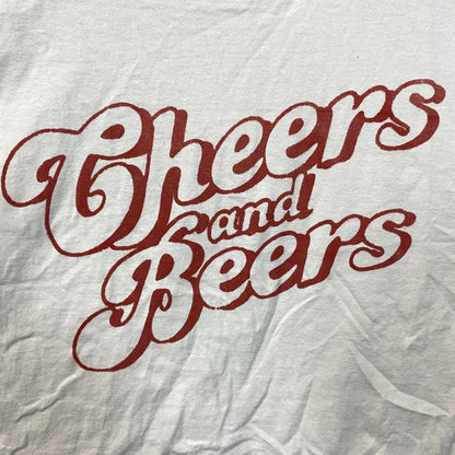 Junk Food Clothing Cheers and Beers Cropped Graphic T-Shirt Medium