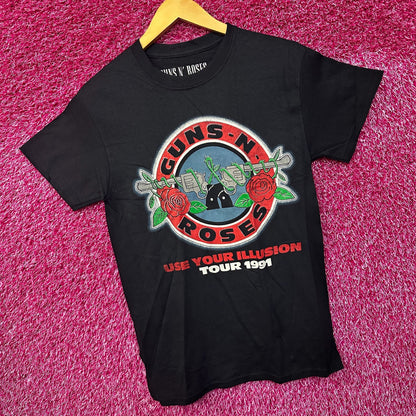 Guns N’ Roses Use Your Illusion Tour 1991 Rock Band Tee S