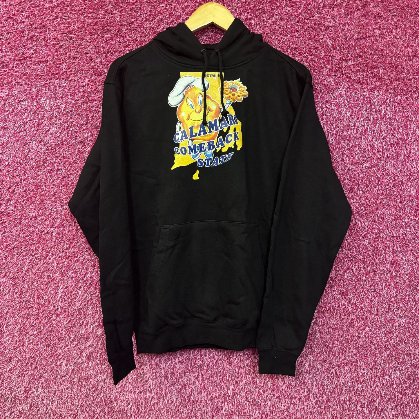 Iggy's Limited Edition Calamari Comeback State Black Hoodie Small