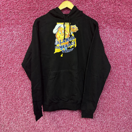 Iggy's Limited Edition Calamari Comeback State Black Hoodie Small