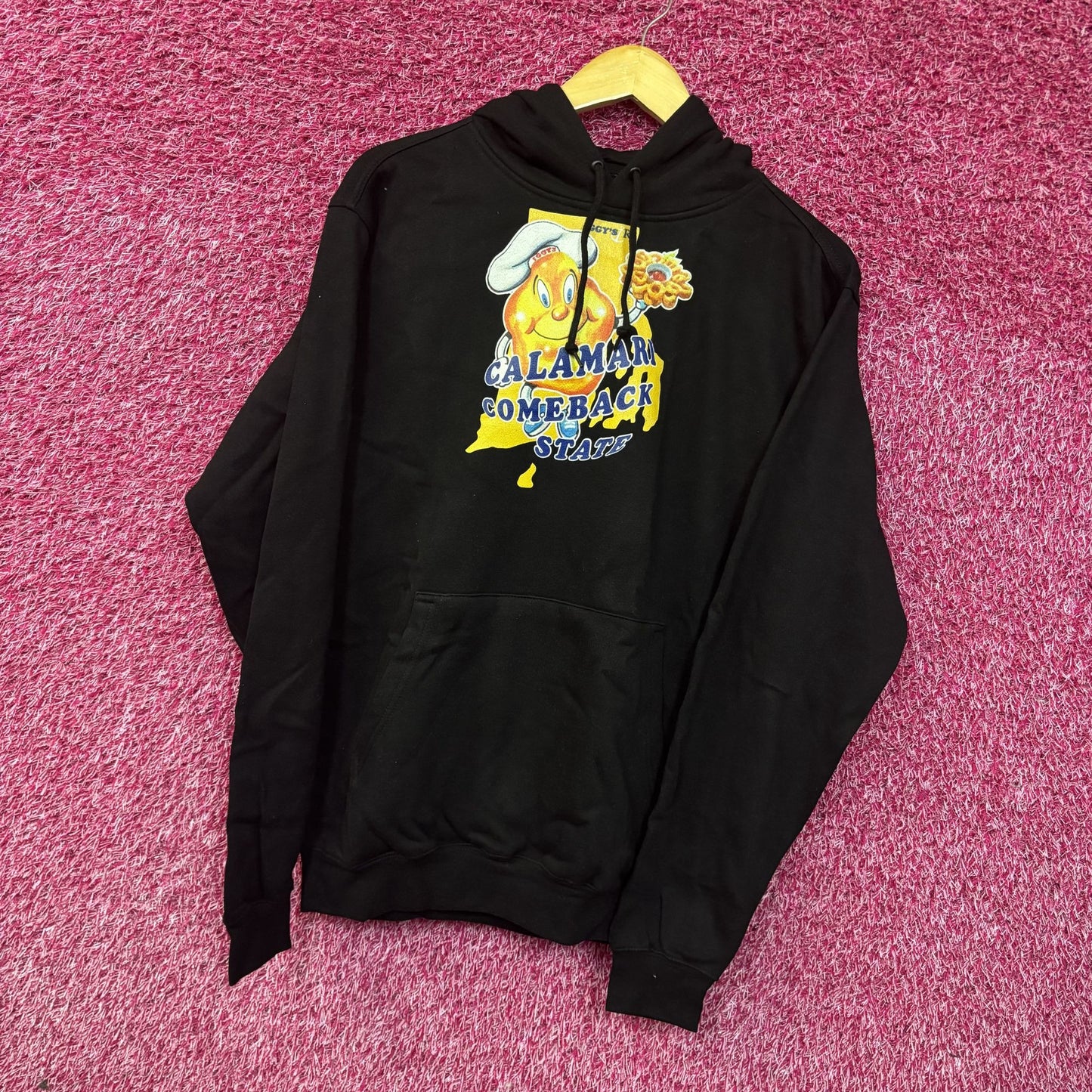 Iggy's Limited Edition Calamari Comeback State Black Hoodie Small