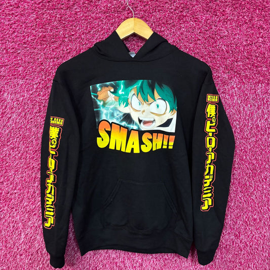 My Hero Academia/ Boku no Hero Academia - Deku / Izuku Midoriya Black Hoodie Large