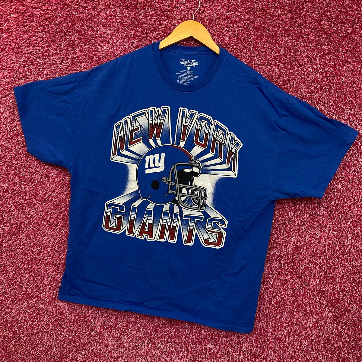 New York Giants Helmet Tshirt size XL