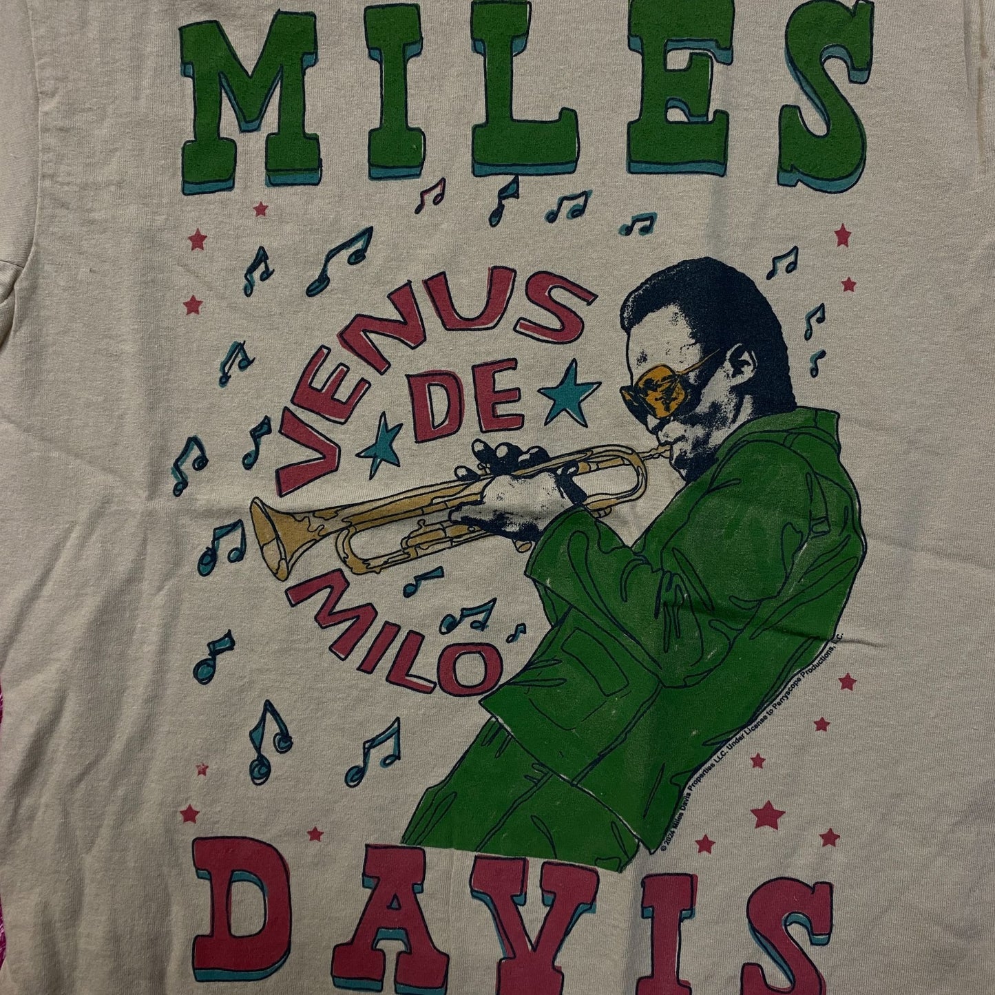 Miles Davis Venus de Milo Jazz T-Shirt Extra Small