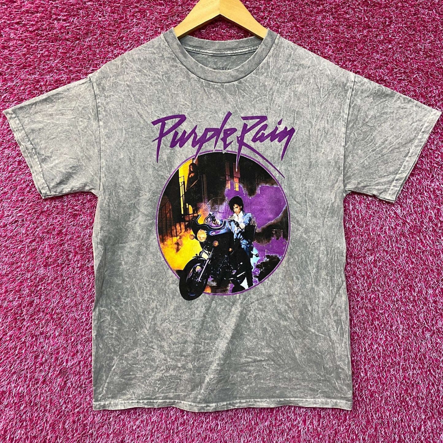 Prince the Revolution Purple Rain Album Art Funk Rock Tee Medium