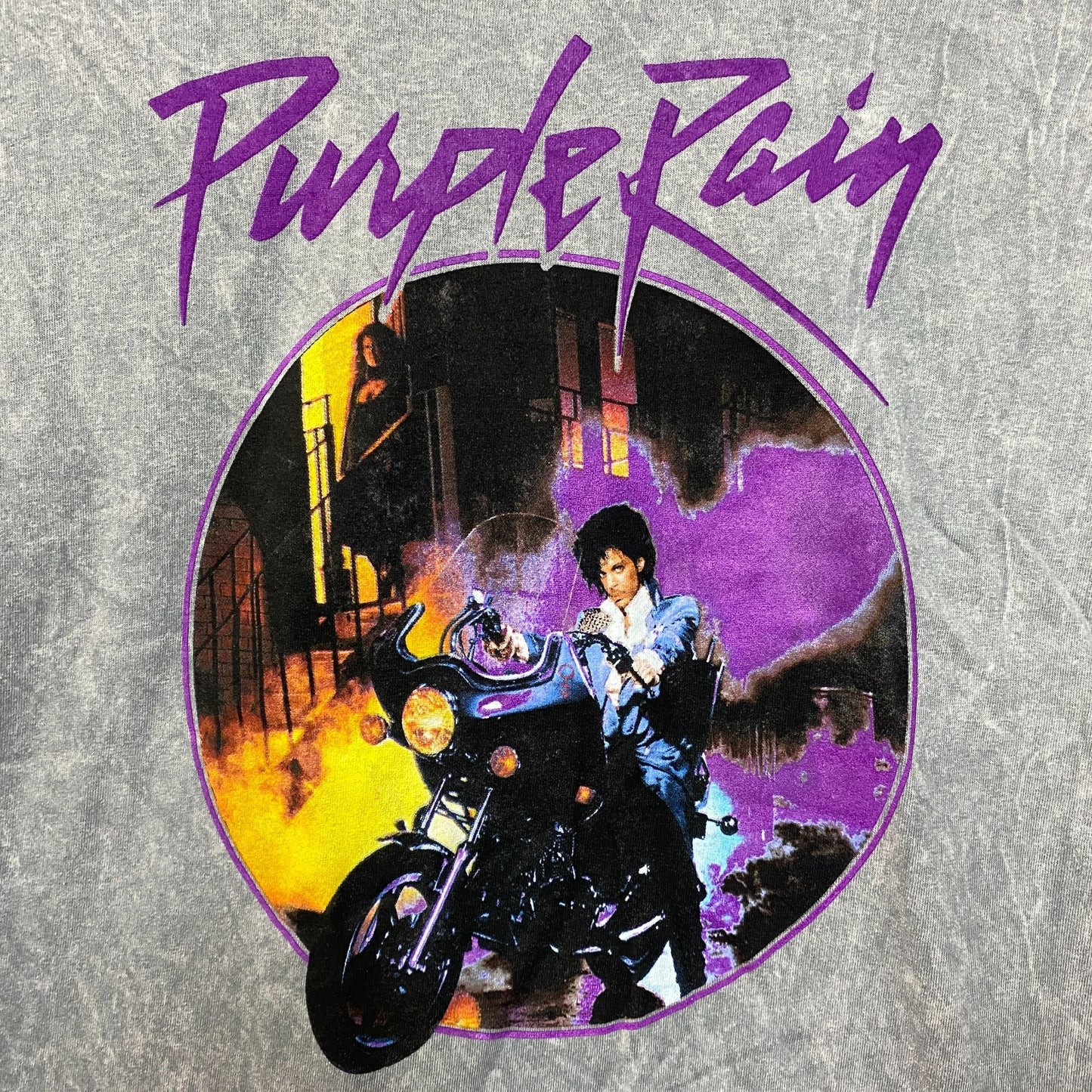 Prince the Revolution Purple Rain Album Art Funk Rock Tee Medium