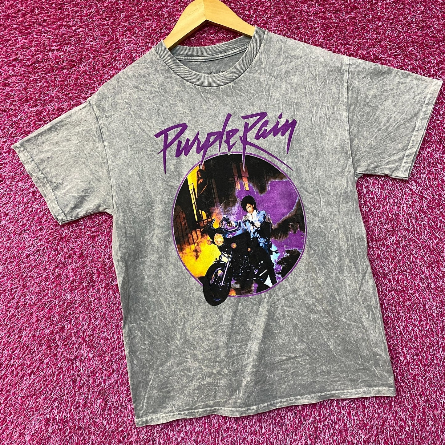 Prince the Revolution Purple Rain Album Art Funk Rock Tee Medium