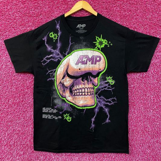 AMP Skull Lightning T-Shirt Large