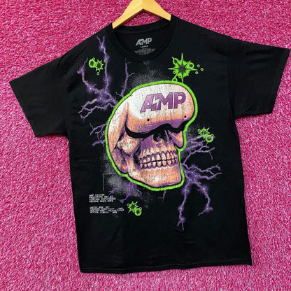 AMP Skull Lightning T-Shirt Large