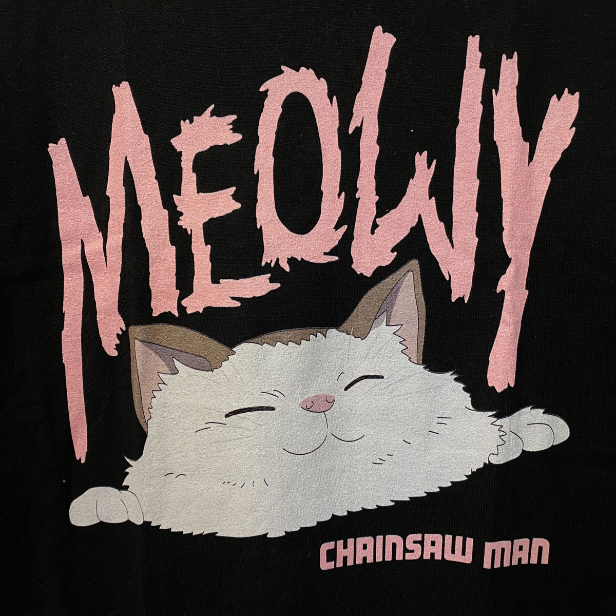 Chainsaw Man Meowy Anime Graphic T-Shirt Small