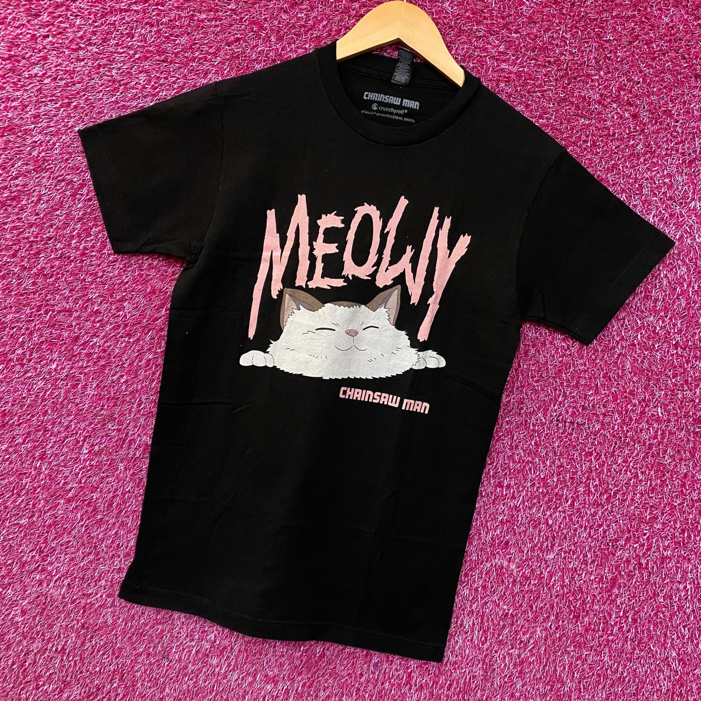 Chainsaw Man Meowy Anime Graphic T-Shirt Small