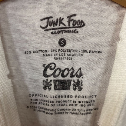 Junk Food Clothing Coors Banquet Cowboy Vintage Style Graphic Women's Tee Small