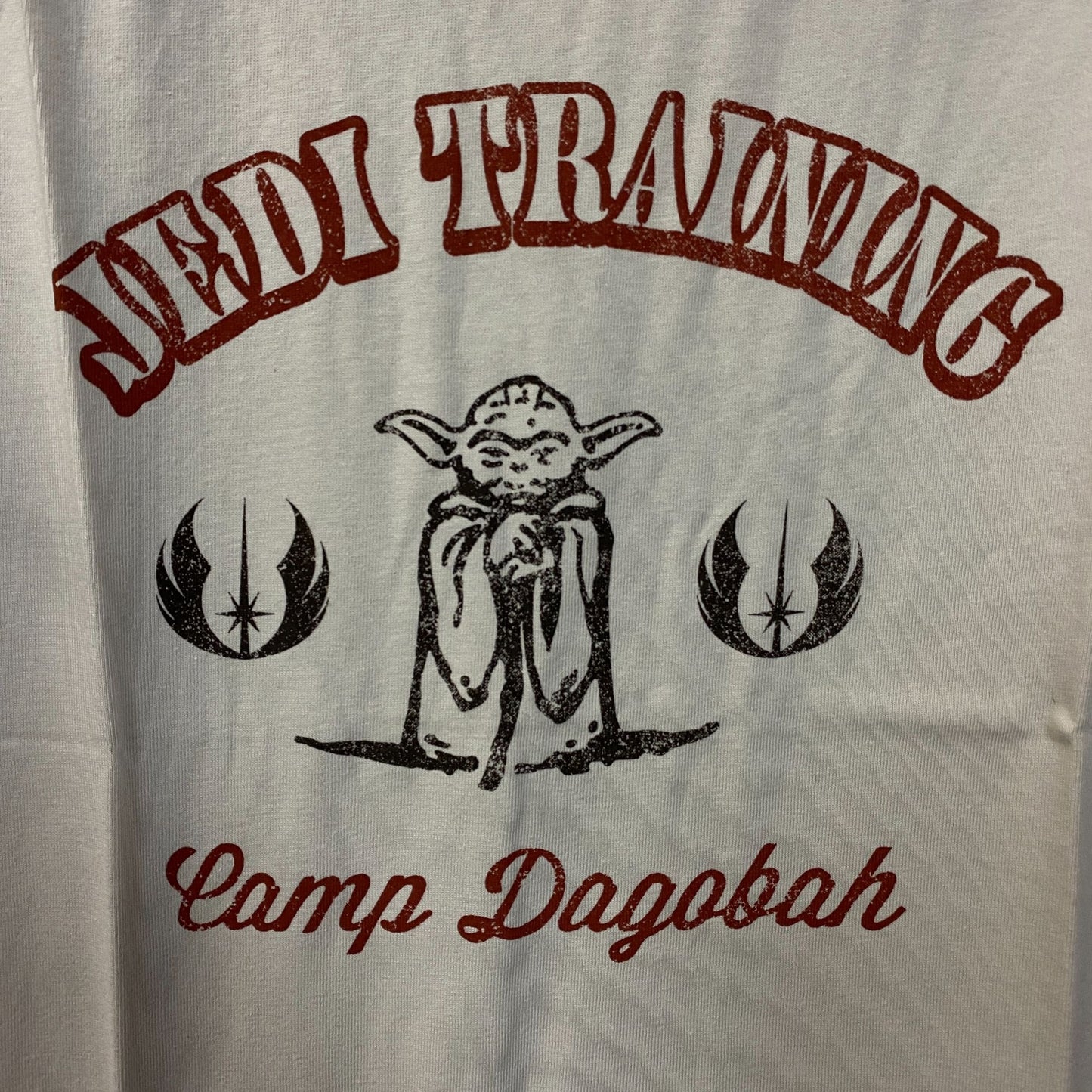 Star Wars Camp Dagobah Yoda Jedi Training Retro Women's T-Shirt Large