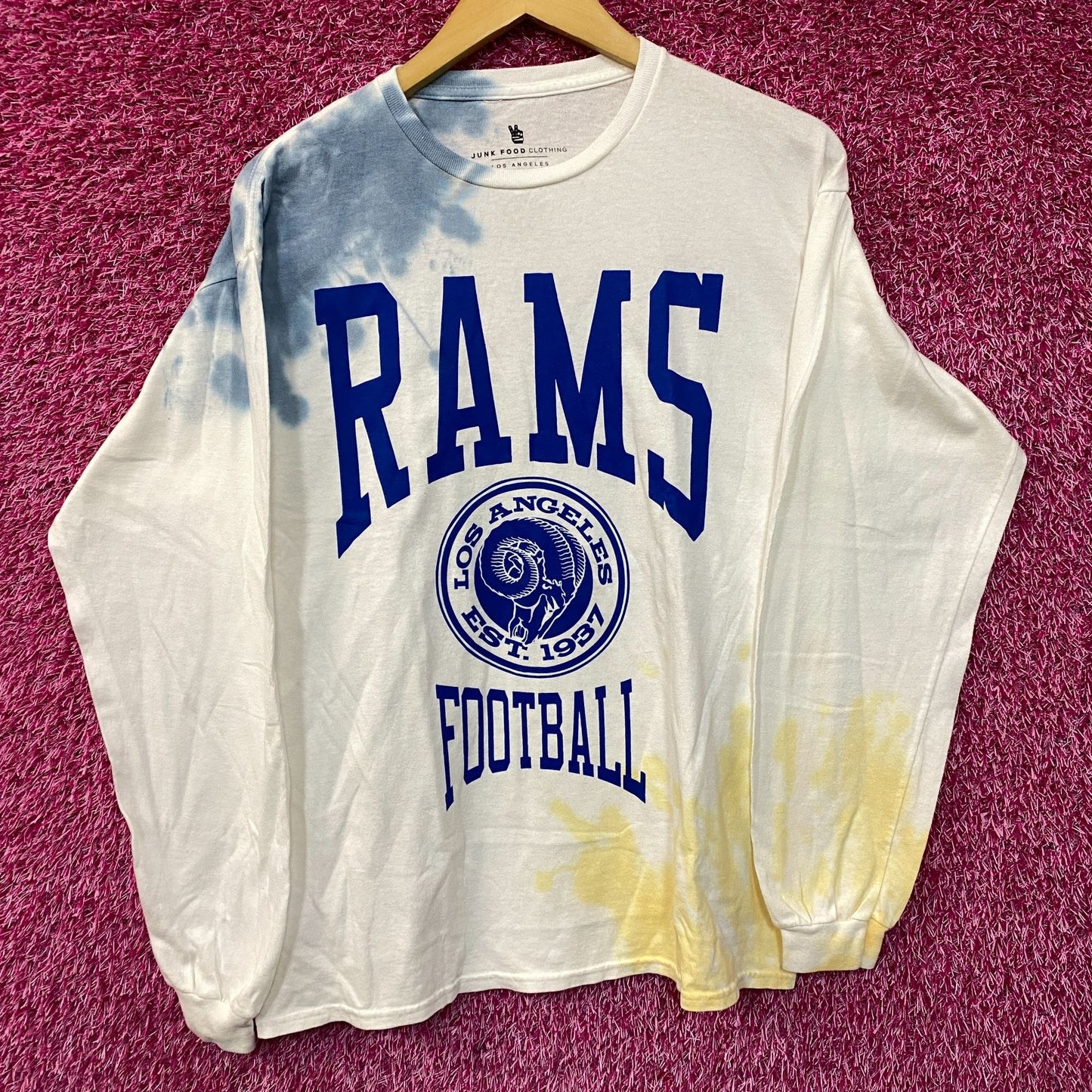 NFL Franchise NFC West Los Angeles Rams Tie-Dye Long Sleeve Medium