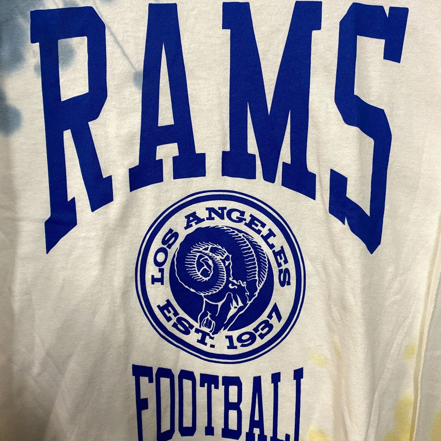NFL Franchise NFC West Los Angeles Rams Tie-Dye Long Sleeve Medium