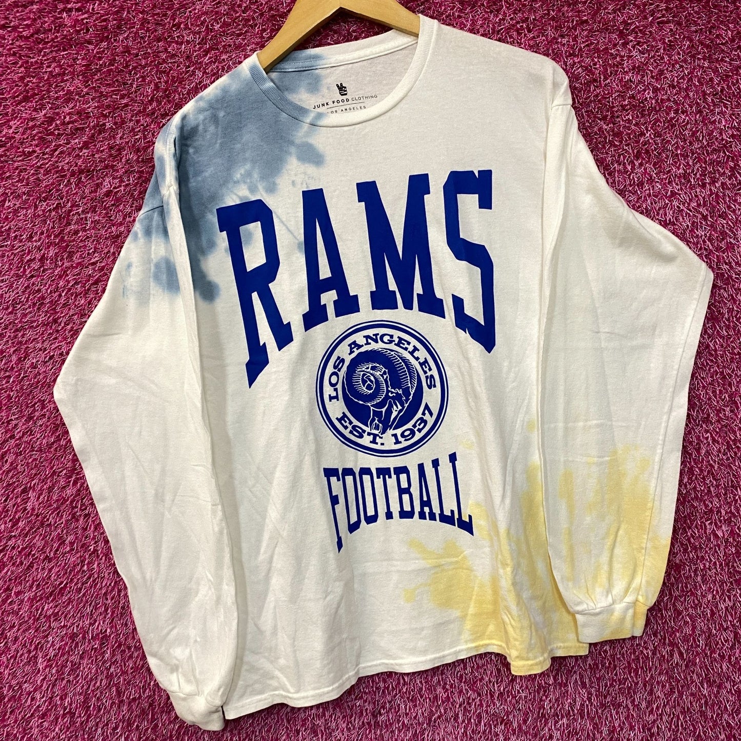 NFL Franchise NFC West Los Angeles Rams Tie-Dye Long Sleeve Medium