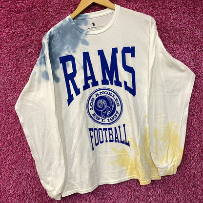 NFL Franchise NFC West Los Angeles Rams Tie-Dye Long Sleeve Medium