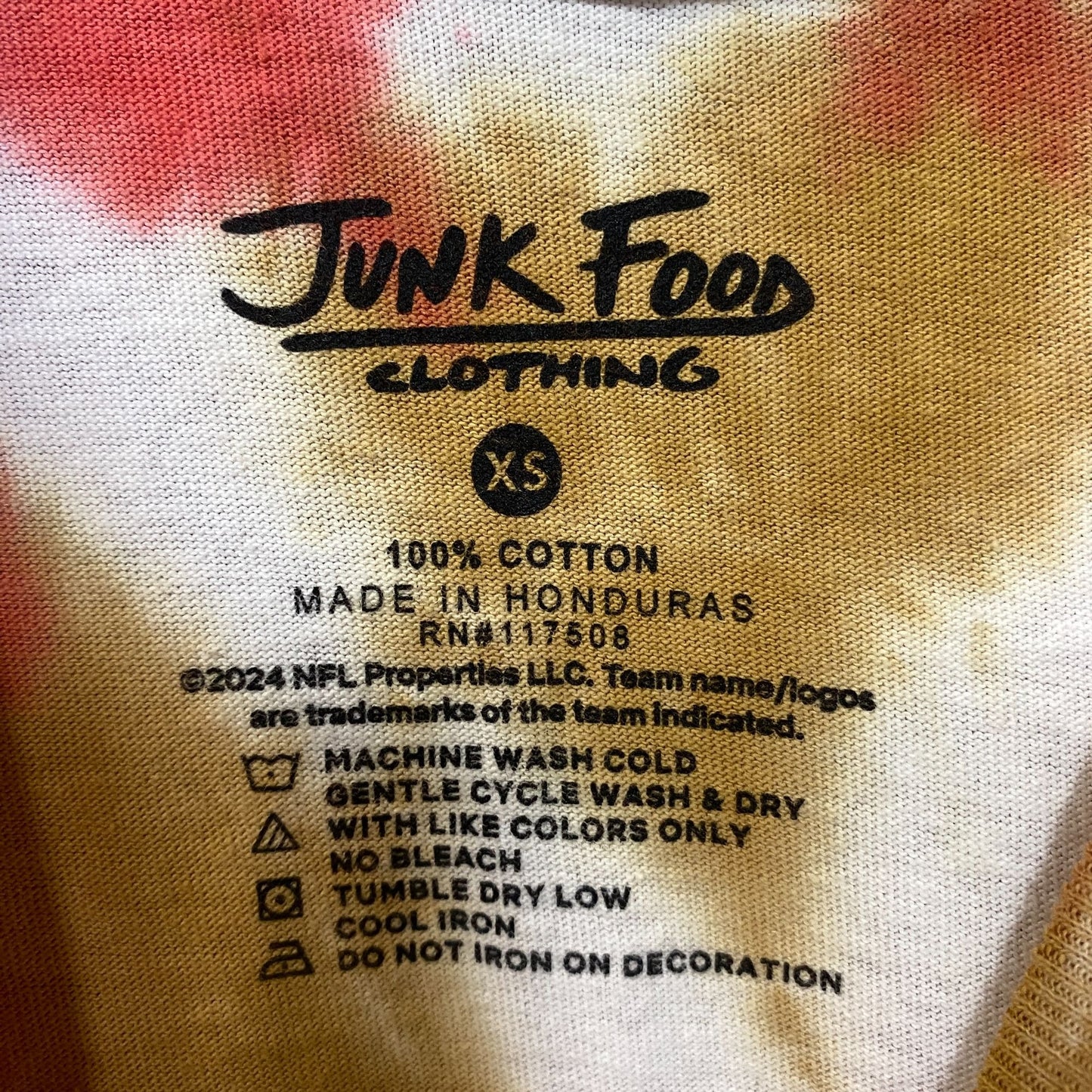 San Francisco 49ers Football Tie-Dye T-Shirt Extra Small