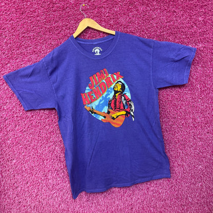 Jimi Hendrix Shredding at Woodstock Psychedelic Rock Tee XL