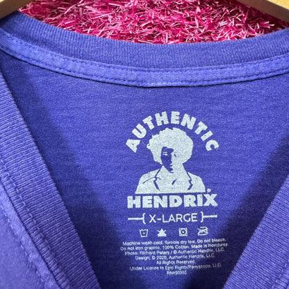 Jimi Hendrix Shredding at Woodstock Psychedelic Rock Tee XL