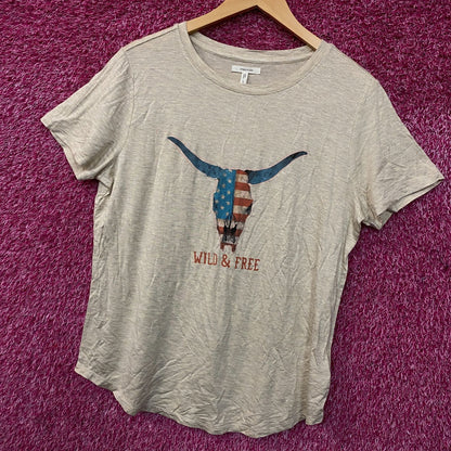 Maurices Americana Wild & Free Graphic T-Shirt Large