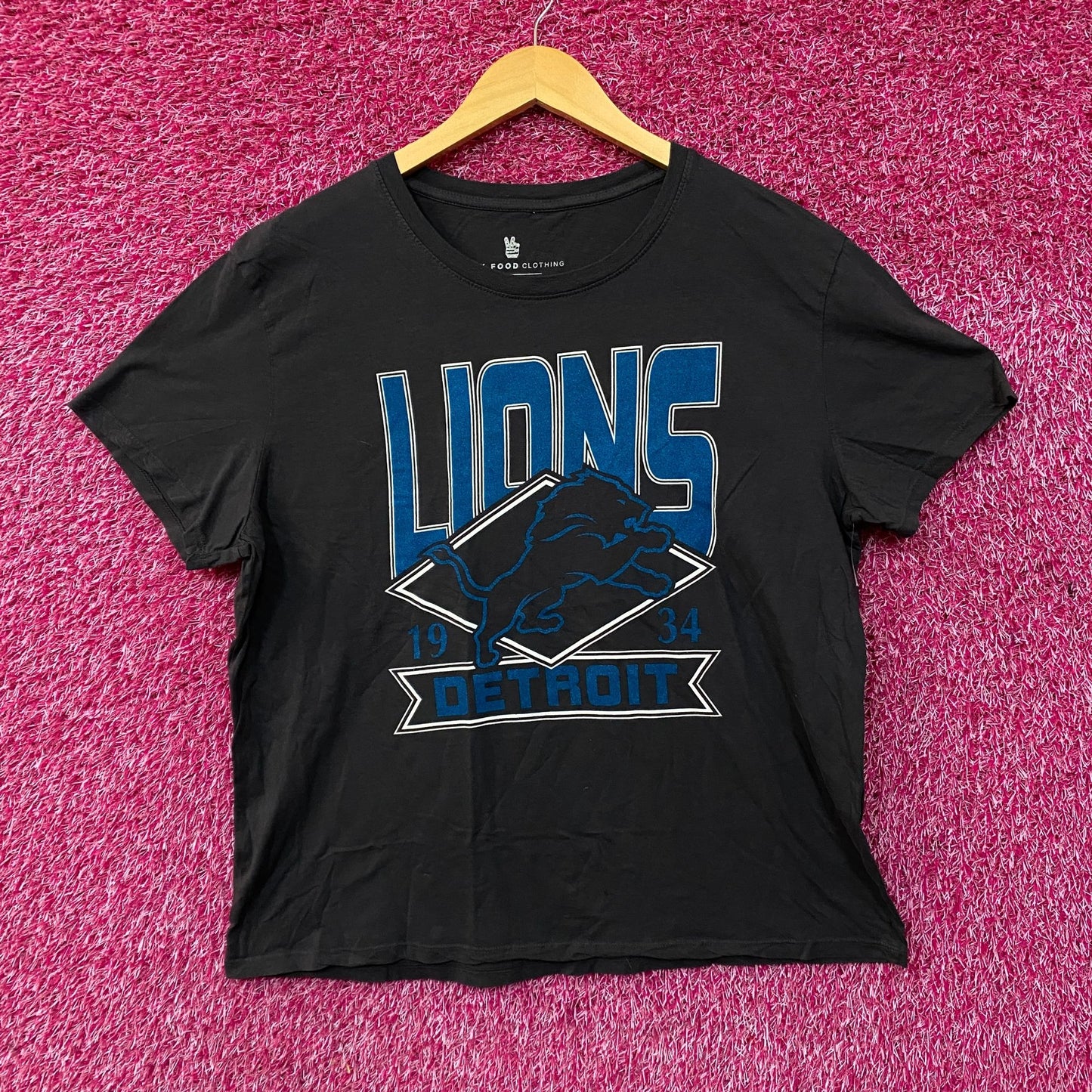 Junk Food Clothing Detroit Lions Chrome Flea Market Tee 2XL