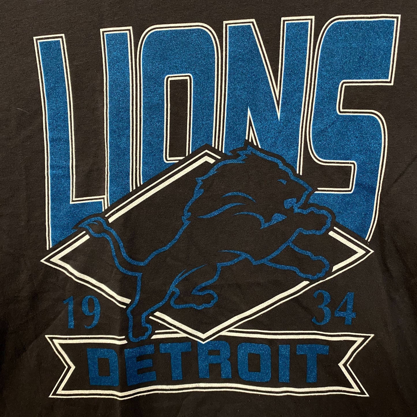 Junk Food Clothing Detroit Lions Chrome Flea Market Tee 2XL