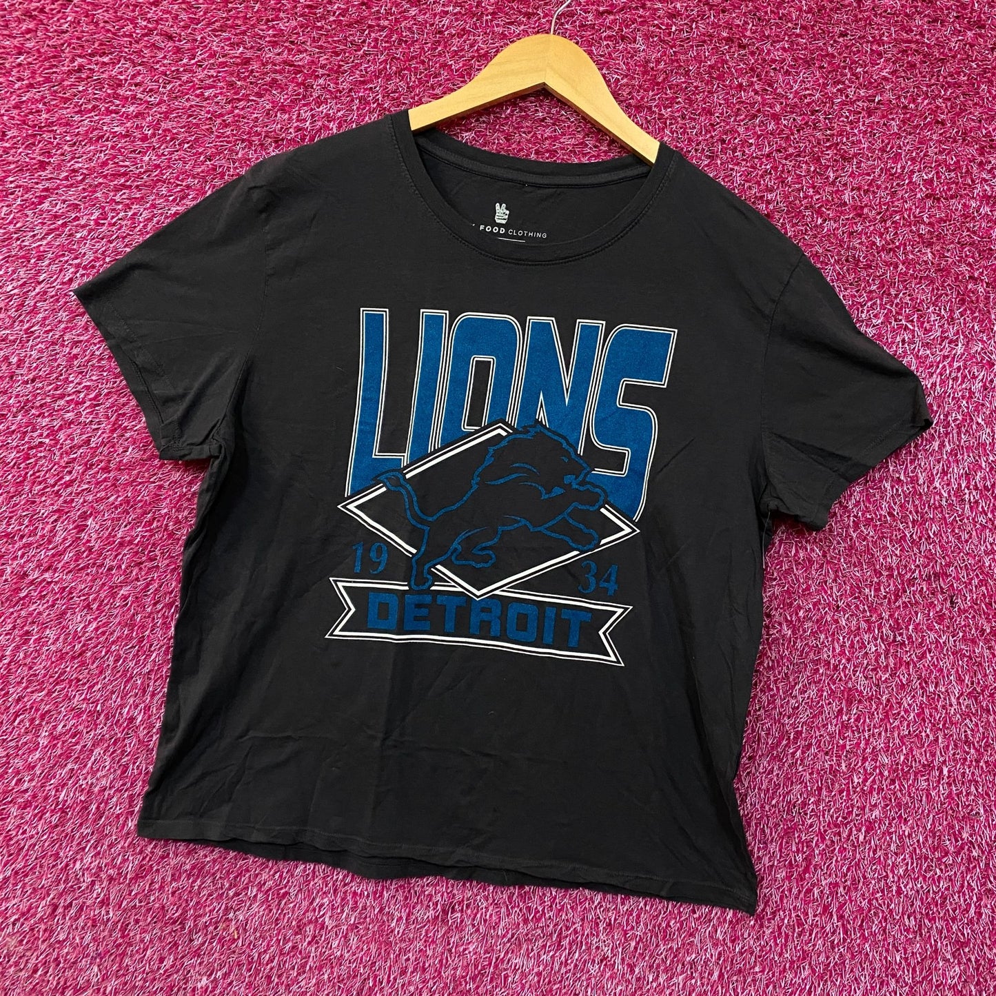 Junk Food Clothing Detroit Lions Chrome Flea Market Tee 2XL