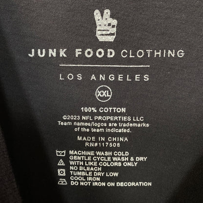 Junk Food Clothing Detroit Lions Chrome Flea Market Tee 2XL