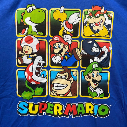 Nintendo Super Mario Golden Blue Graphic T-Shirt XL