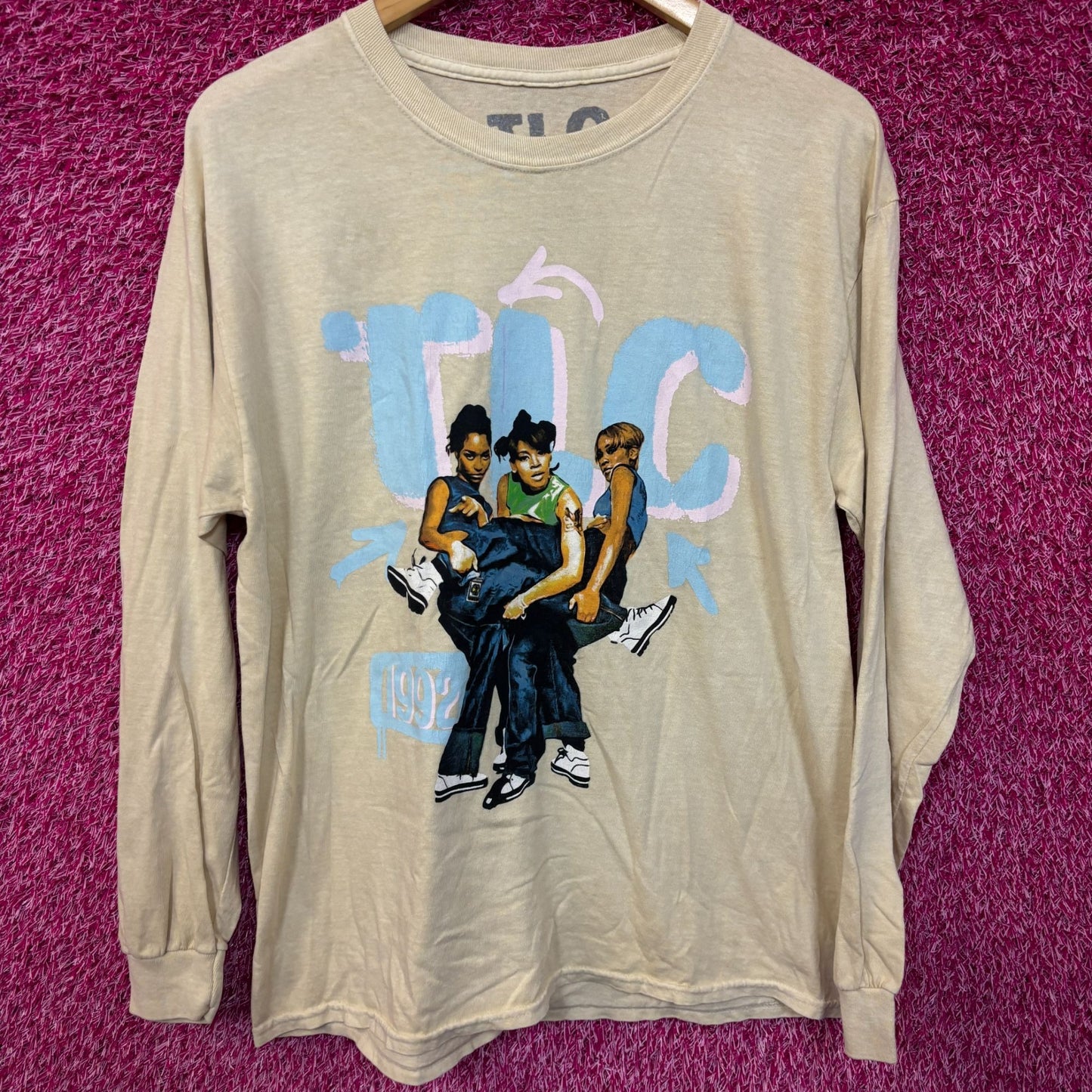TLC 1992 rap tee long sleeve tshirt size medium