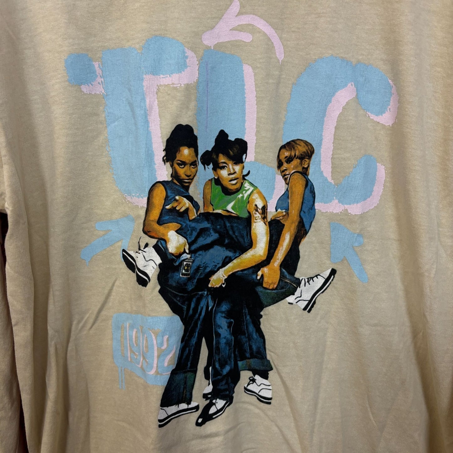 TLC 1992 rap tee long sleeve tshirt size medium
