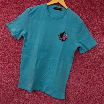 Junk Food Clothing Miami Heat Retro-Style Graphic T-Shirt Small