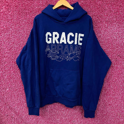 Gracie Abrams Letter Repeat Graphic Pullover Hoodie 2XL