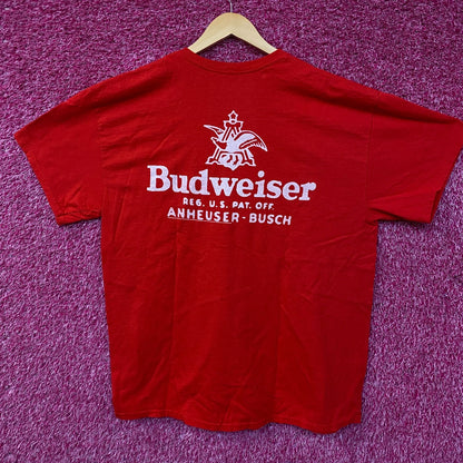 Junk Food Budweiser Anheuser Busch Vintage Style Graphic T-Shirt Large