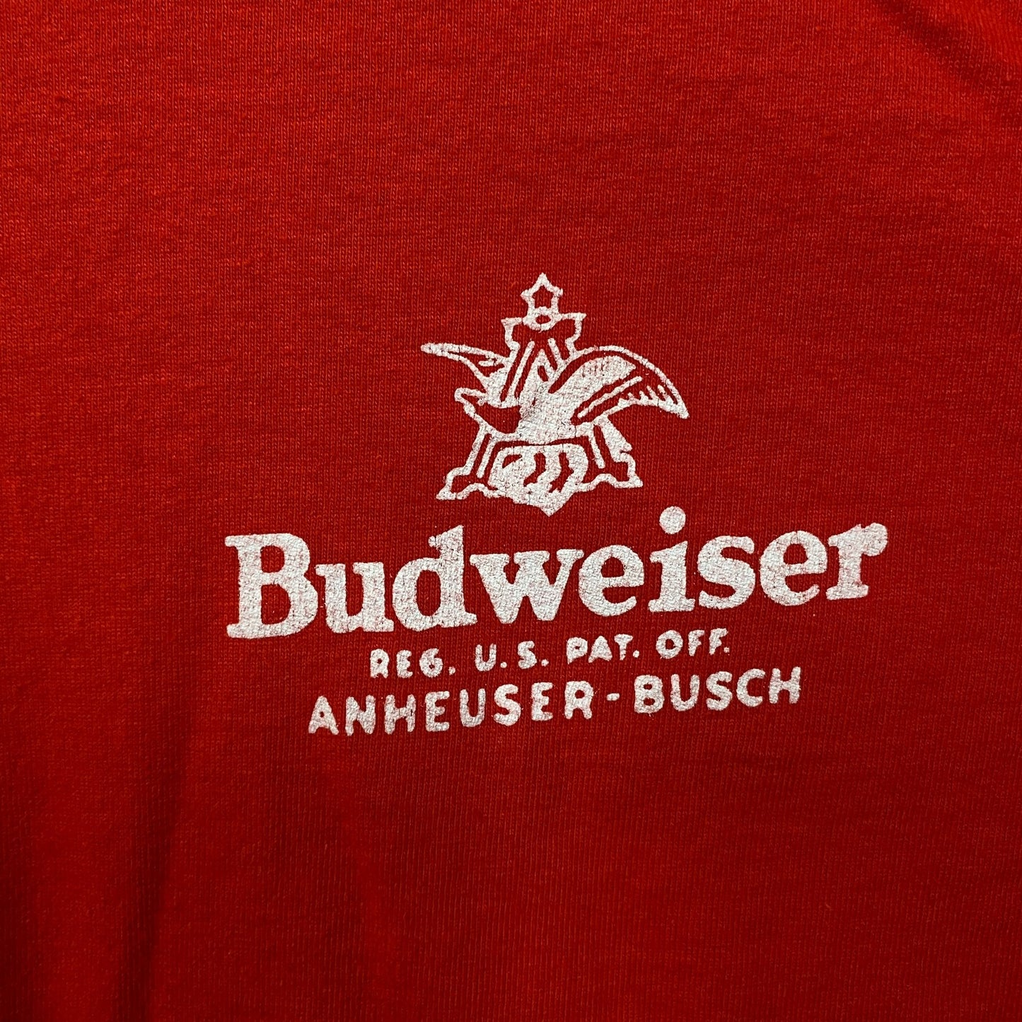Junk Food Budweiser Anheuser Busch Vintage Style Graphic T-Shirt Large