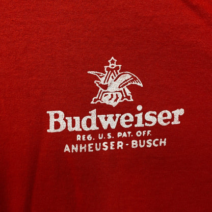 Junk Food Budweiser Anheuser Busch Vintage Style Graphic T-Shirt Large