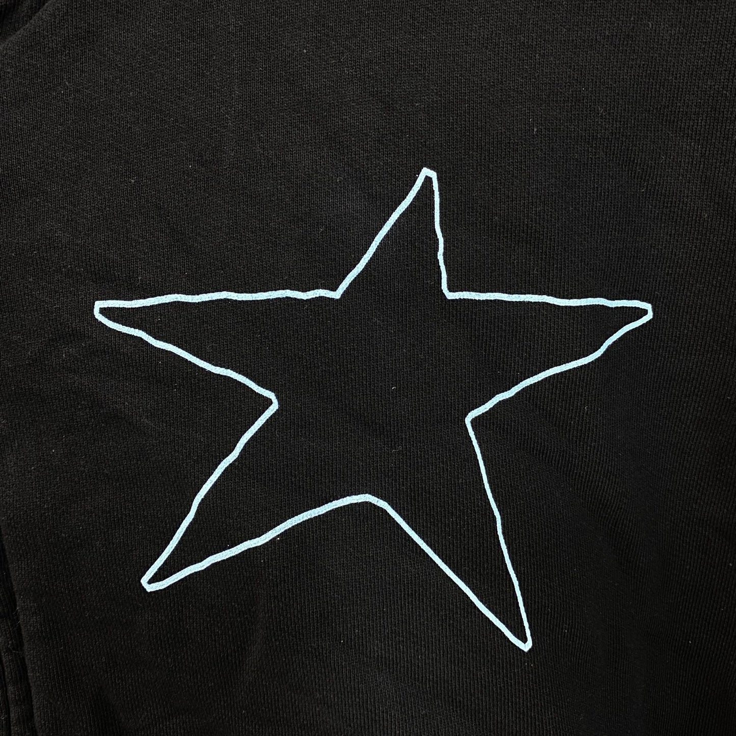 Beabadoobee Star Graphic Pullover Zip Hoodie Large