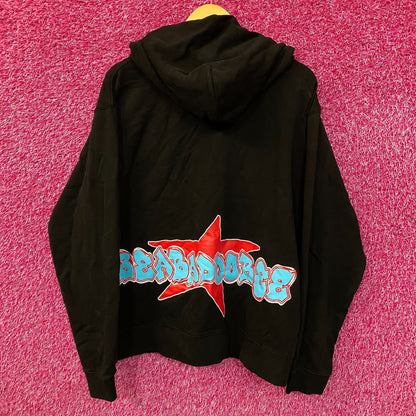 Beabadoobee Star Graphic Pullover Zip Hoodie Large