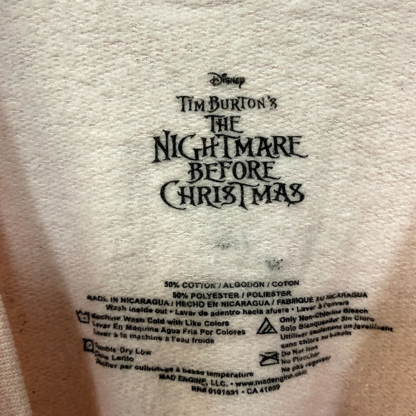 The Nightmare Before Christmas Crewneck Sweater size Medium