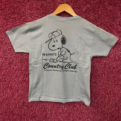 Peanuts "Country Club" Snoopy Graphic T-Shirt Small