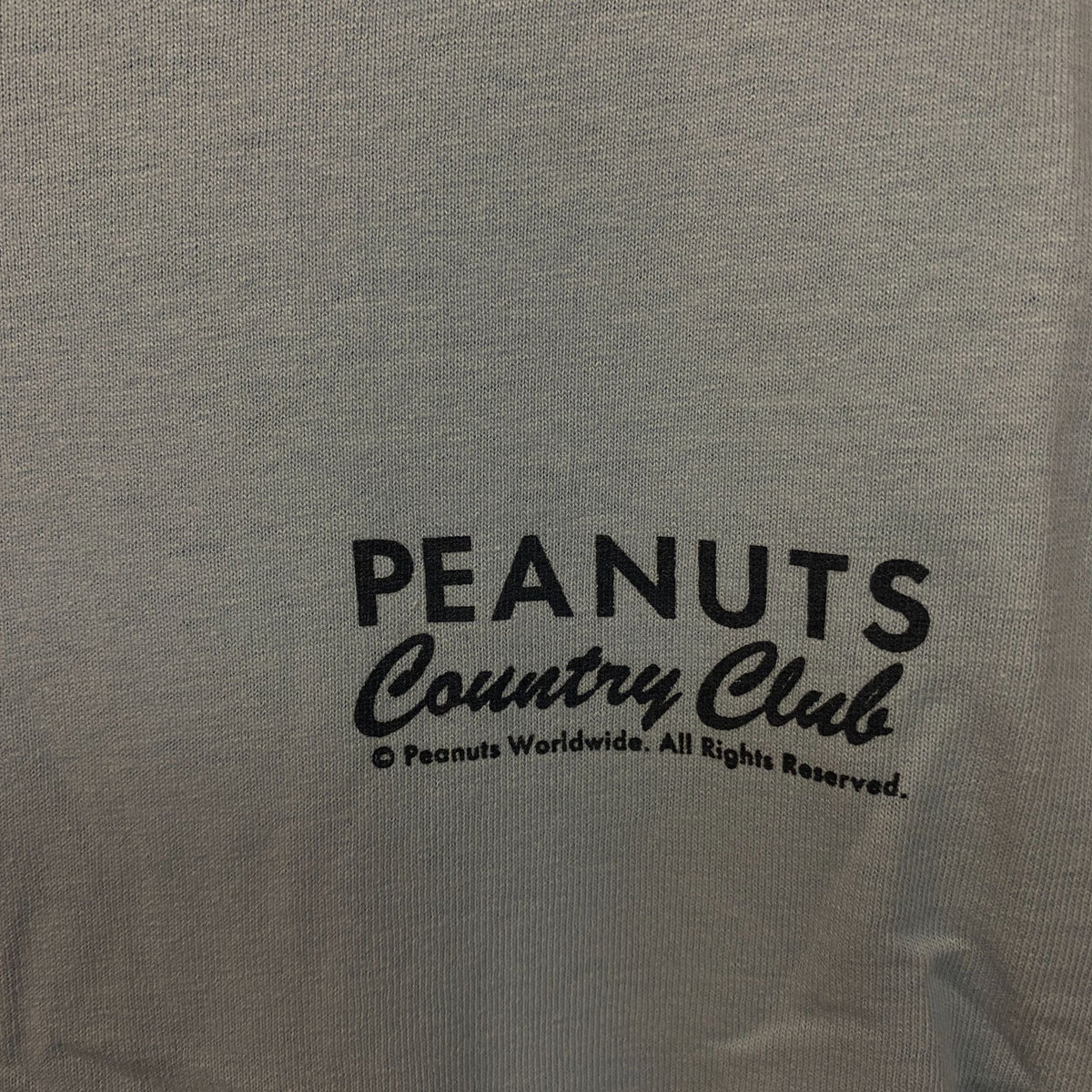 Peanuts "Country Club" Snoopy Graphic T-Shirt Small