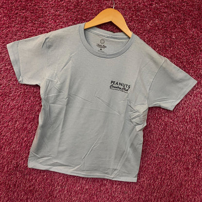 Peanuts "Country Club" Snoopy Graphic T-Shirt Small