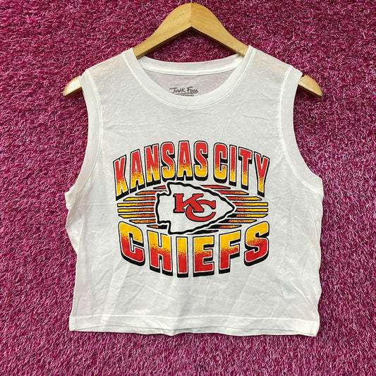 Junk Food NFL Kansas City Chiefs Sleeveless Cropped T-Shirt small