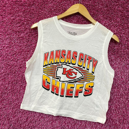 Junk Food NFL Kansas City Chiefs Sleeveless Cropped T-Shirt small