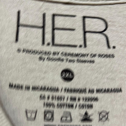 H.E.R Artwork Portrait Graphic Design T-Shirt 2XL